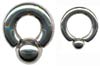 big surgical steel rings